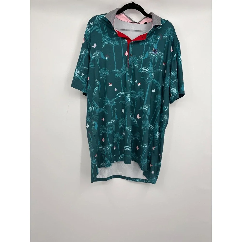 Greyson Heron Dance Garter Mens polo size large